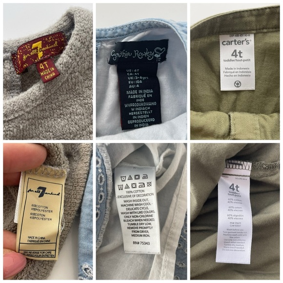 Bundle 3 Girls Tops Size 4T Knit Fringe Eyelet Chambray Olive Green Tunic - Picture 13 of 14